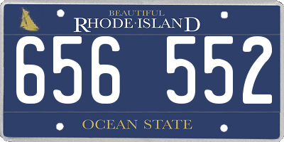 RI license plate 656552