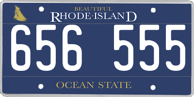 RI license plate 656555