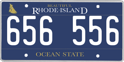 RI license plate 656556