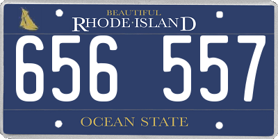 RI license plate 656557