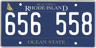 RI license plate 656558