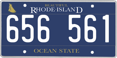 RI license plate 656561