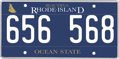 RI license plate 656568
