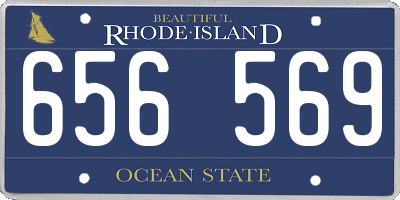 RI license plate 656569