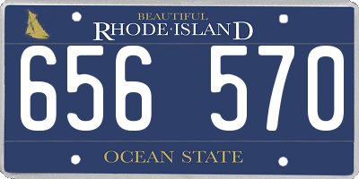 RI license plate 656570