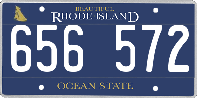 RI license plate 656572