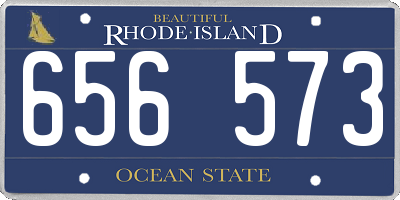 RI license plate 656573