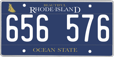RI license plate 656576