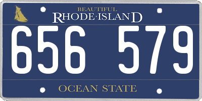 RI license plate 656579
