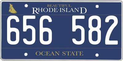 RI license plate 656582