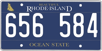 RI license plate 656584