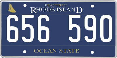 RI license plate 656590
