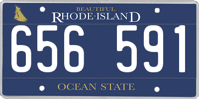 RI license plate 656591