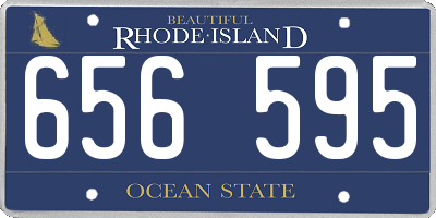 RI license plate 656595