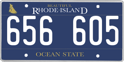 RI license plate 656605