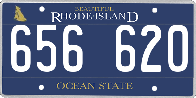 RI license plate 656620