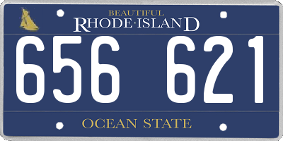 RI license plate 656621