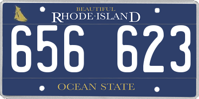 RI license plate 656623