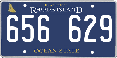 RI license plate 656629