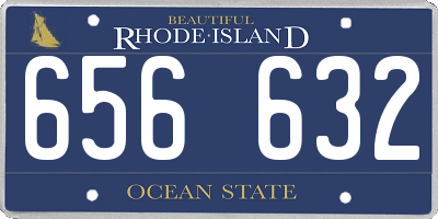 RI license plate 656632
