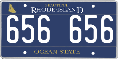 RI license plate 656656