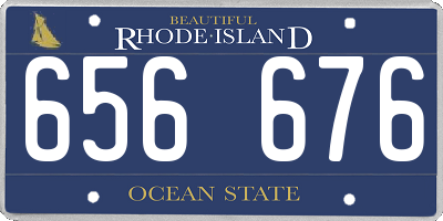 RI license plate 656676