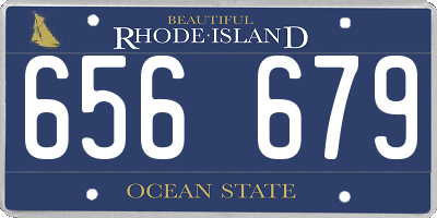 RI license plate 656679