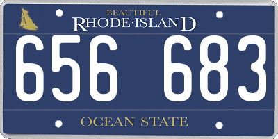 RI license plate 656683