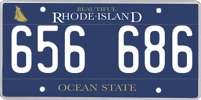 RI license plate 656686