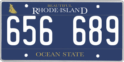 RI license plate 656689