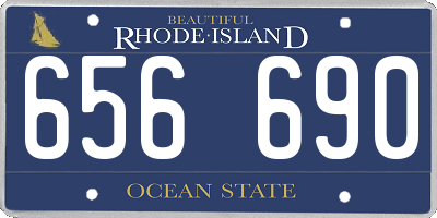 RI license plate 656690
