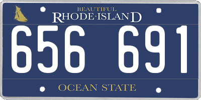 RI license plate 656691
