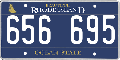 RI license plate 656695