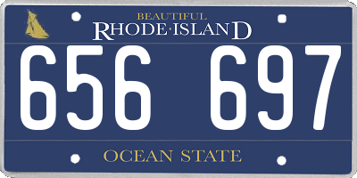 RI license plate 656697