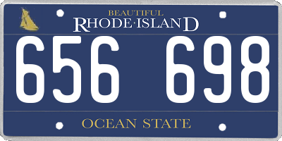 RI license plate 656698