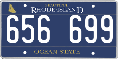 RI license plate 656699