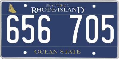 RI license plate 656705