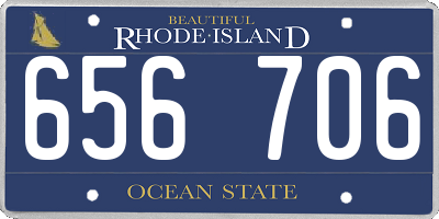 RI license plate 656706