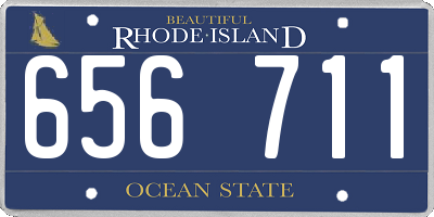 RI license plate 656711