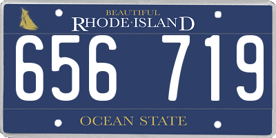RI license plate 656719