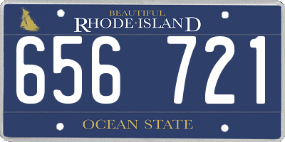 RI license plate 656721
