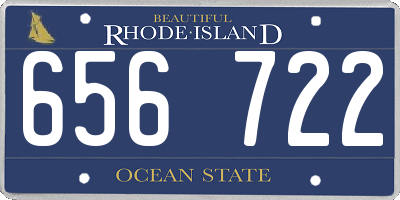 RI license plate 656722