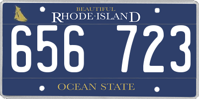 RI license plate 656723