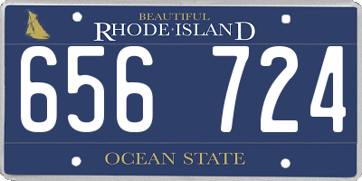 RI license plate 656724