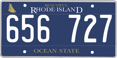 RI license plate 656727