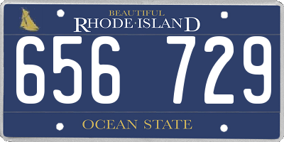 RI license plate 656729