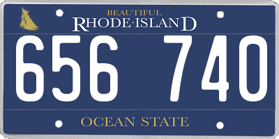 RI license plate 656740