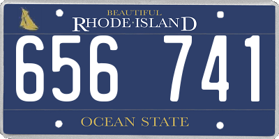 RI license plate 656741
