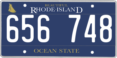 RI license plate 656748
