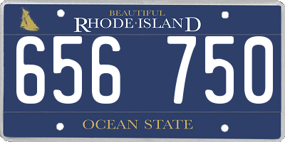 RI license plate 656750